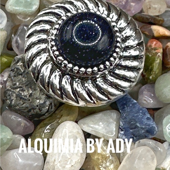 Alquimia by Ady Silver and Black Ring - Picture 1 of 3